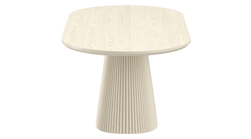 Tovas and Caspian 7pc Dining Set - Ivory Table and Sand and Natural Chairs