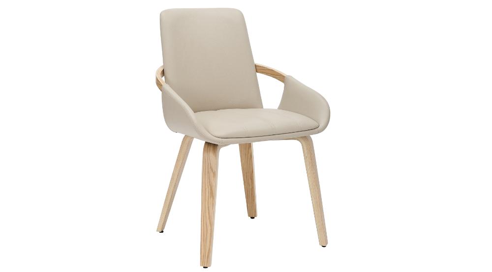 Tovas and Caspian 7pc Dining Set - Ivory Table and Sand and Natural Chairs