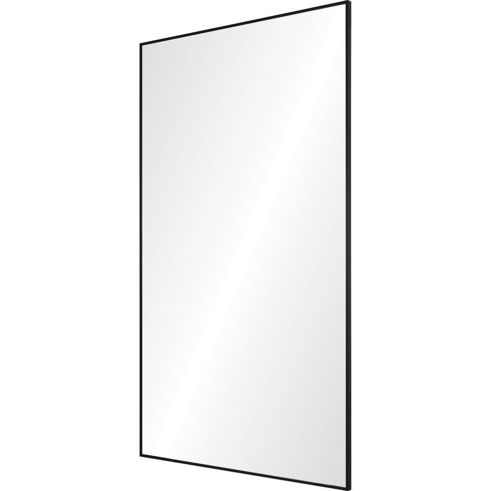 Keene 83" Tall Rectangle Full Length Mirror, Black - Angle Image - MT2499