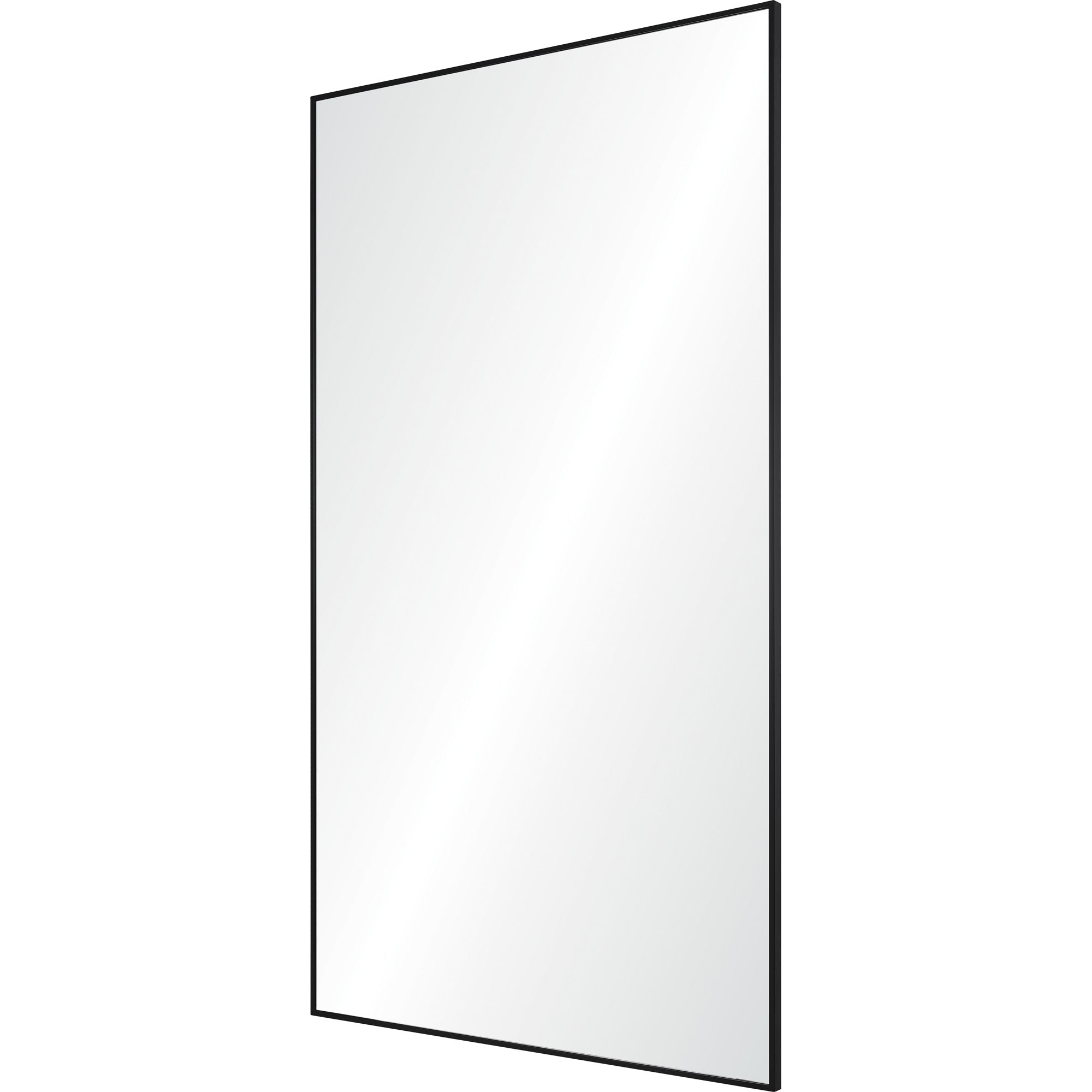 Keene 83" Tall Rectangle Full Length Mirror, Black - Angle Image - MT2499