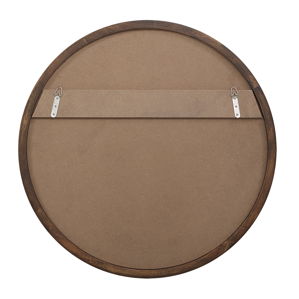 Modi 30" H x 30" W Wall Mirror, Brown - Backing Image - MT2706