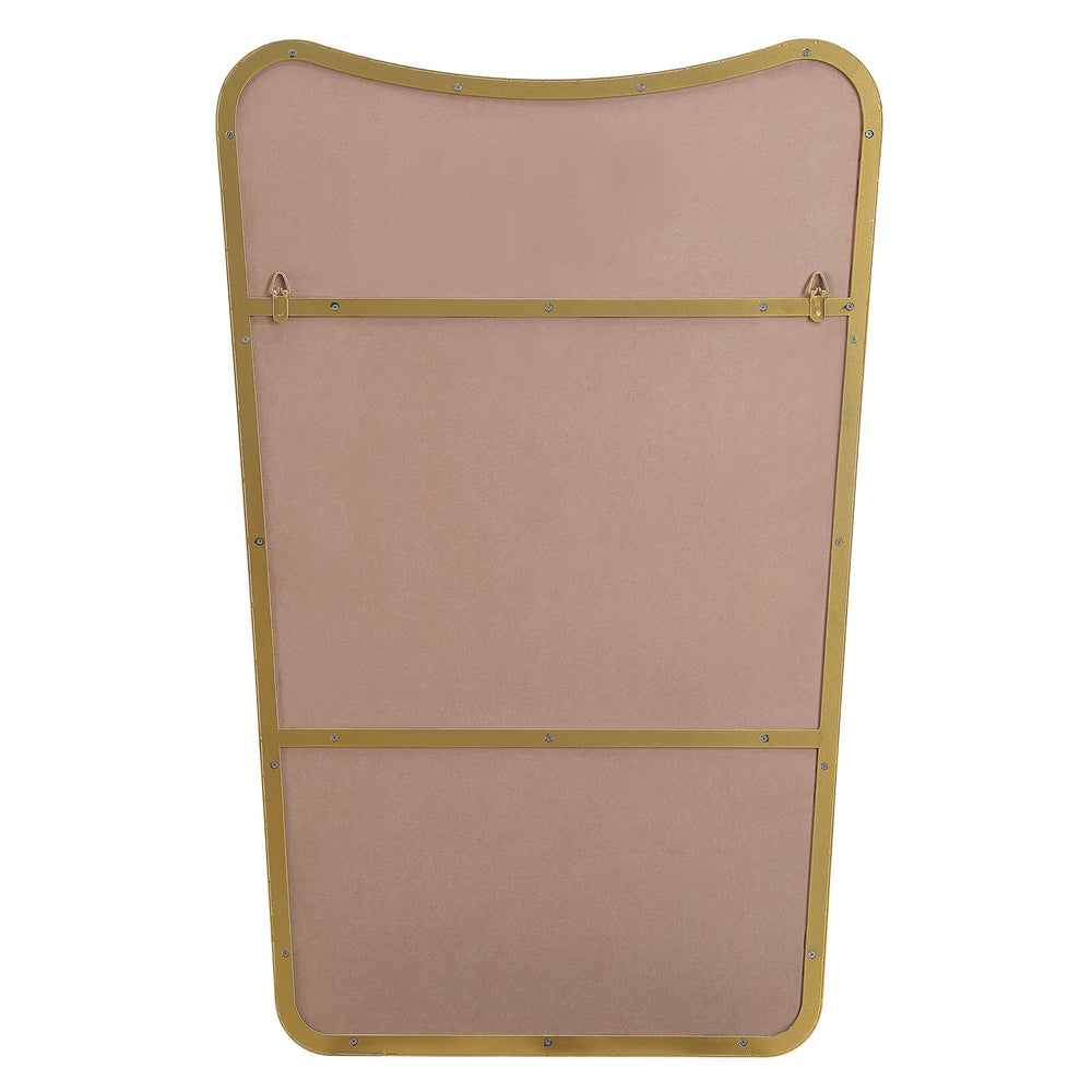 Artesia 45" Tall Rectangle Wall Mirror, Yellow - Backing Image - MT2516