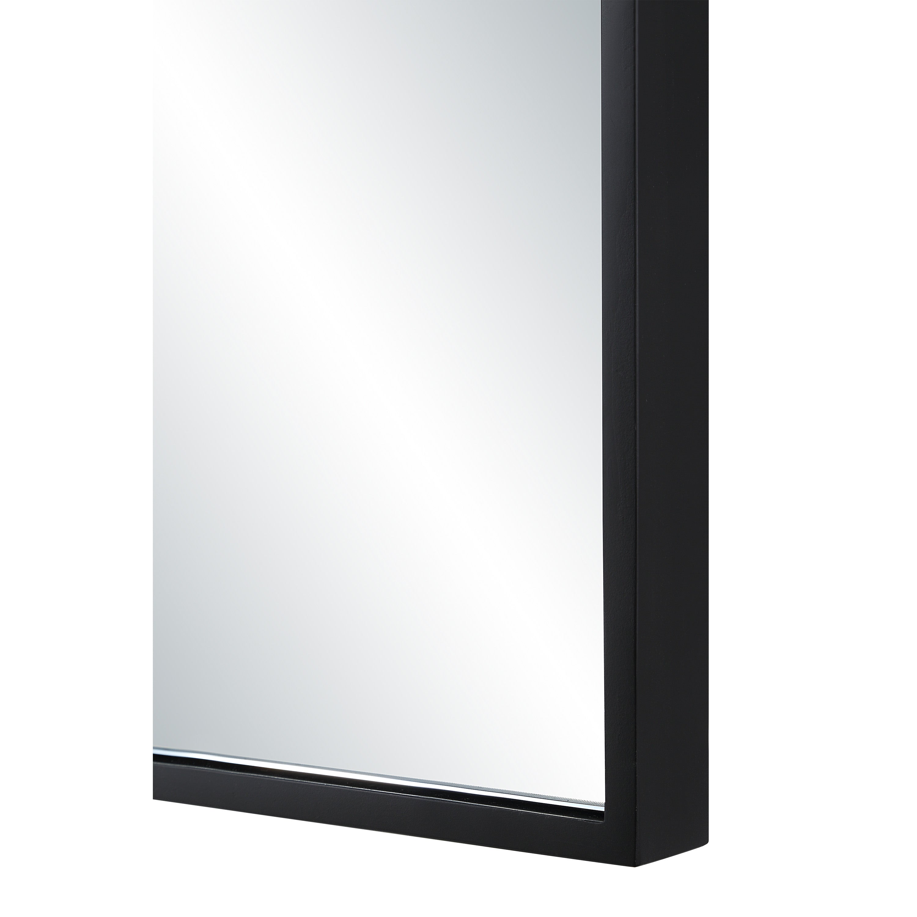 Agata 36" H x 24" W Wall Mirror, Black - Detail Image - MT2753