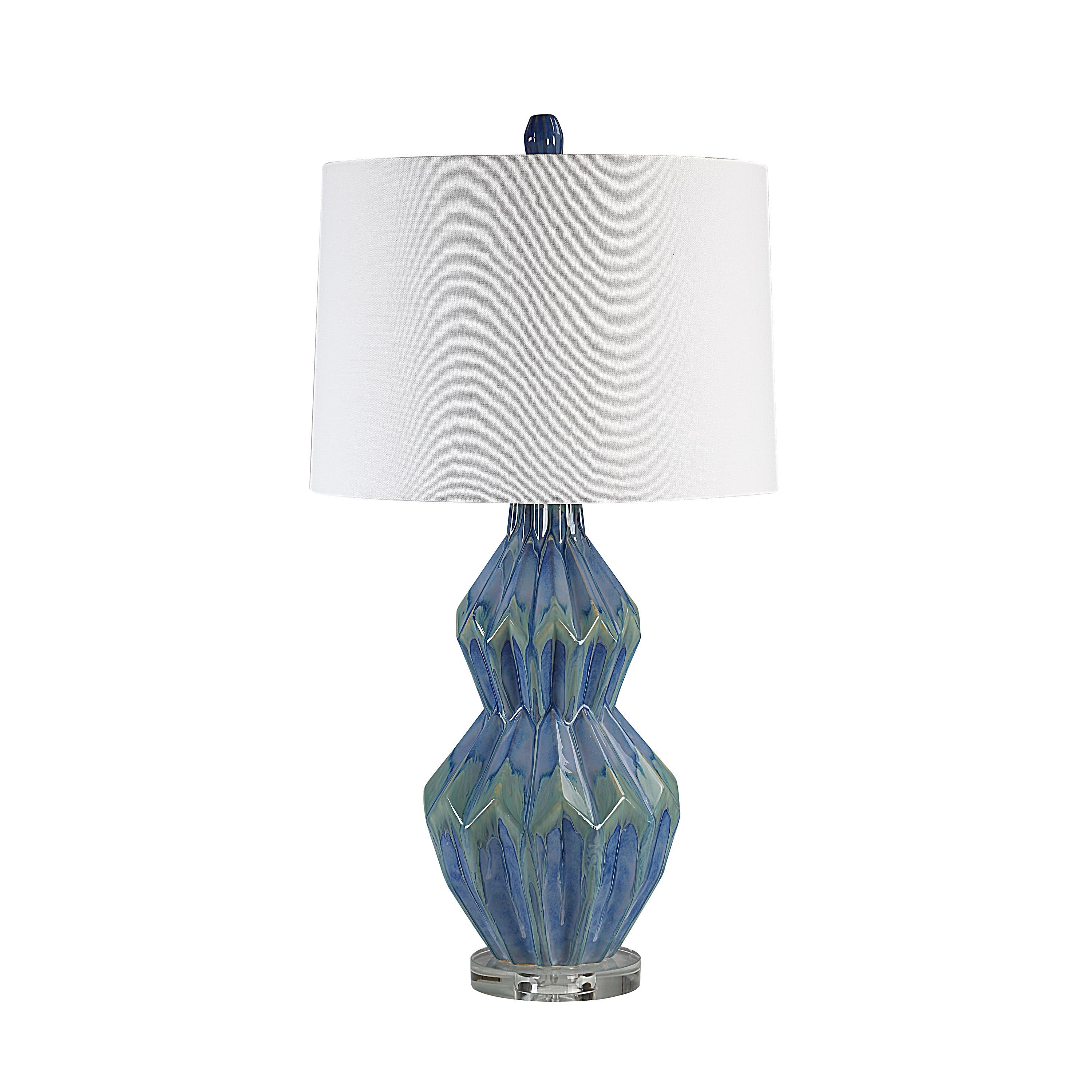 Serres 29.44" Height Table Lamp, Blue - Main Image - LPT1354