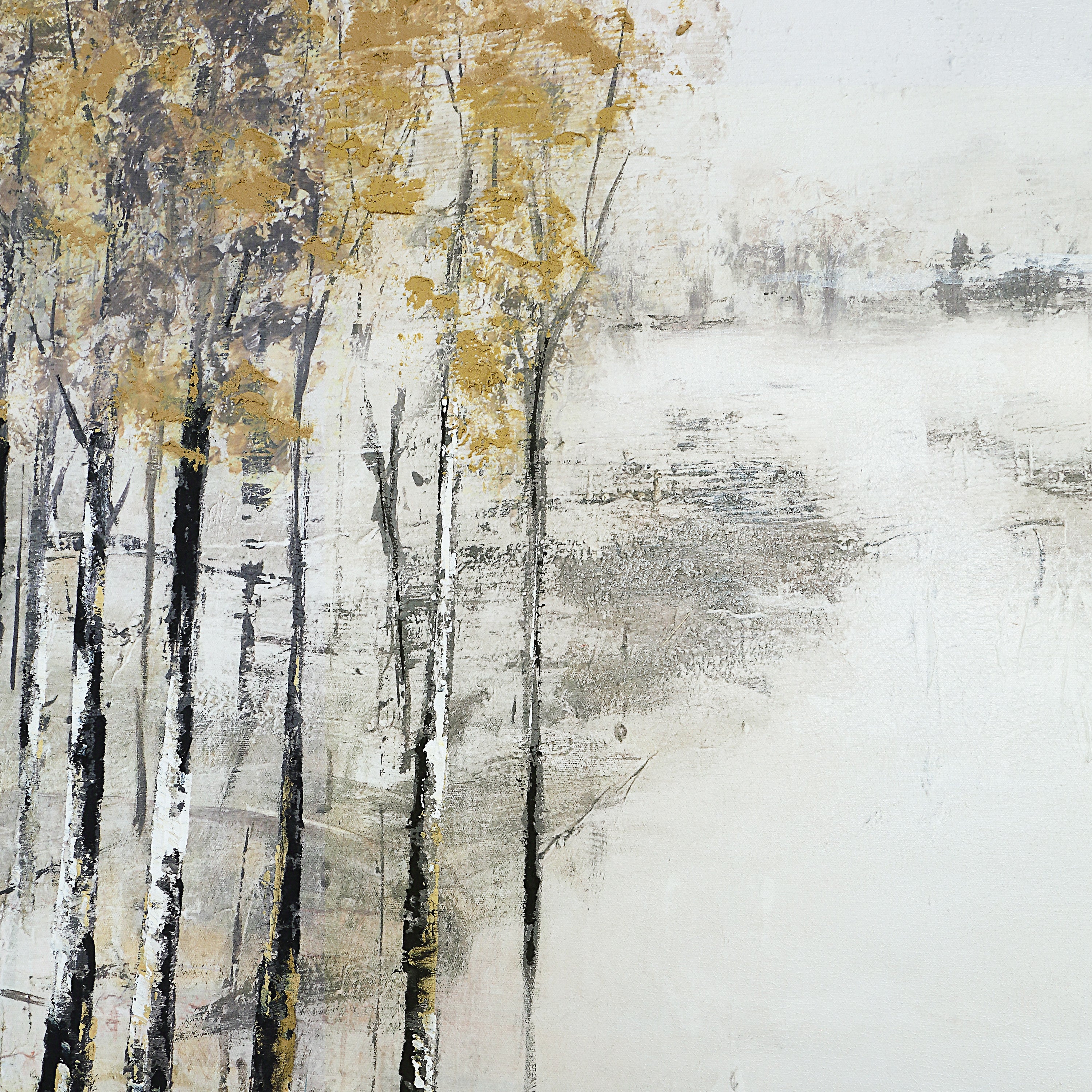 Illia 60" H x 40" W Canvas Art, Beige - Additional Images - OL2205