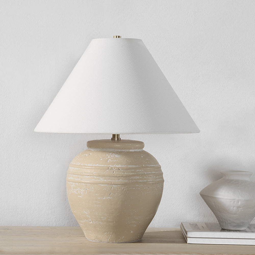 Fela 21" Length Table Lamp, BEIGE - Lifestyle Image - LPT1280