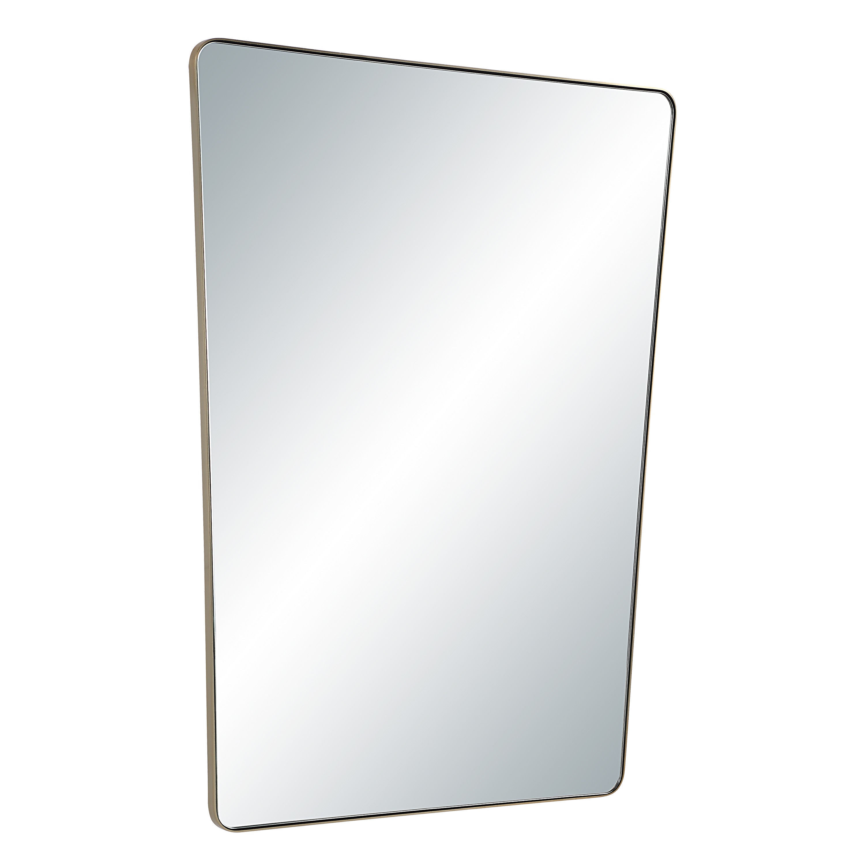 Mily 36" H x 28" W Wall Mirror, Yellow - Angle Image - MT2728