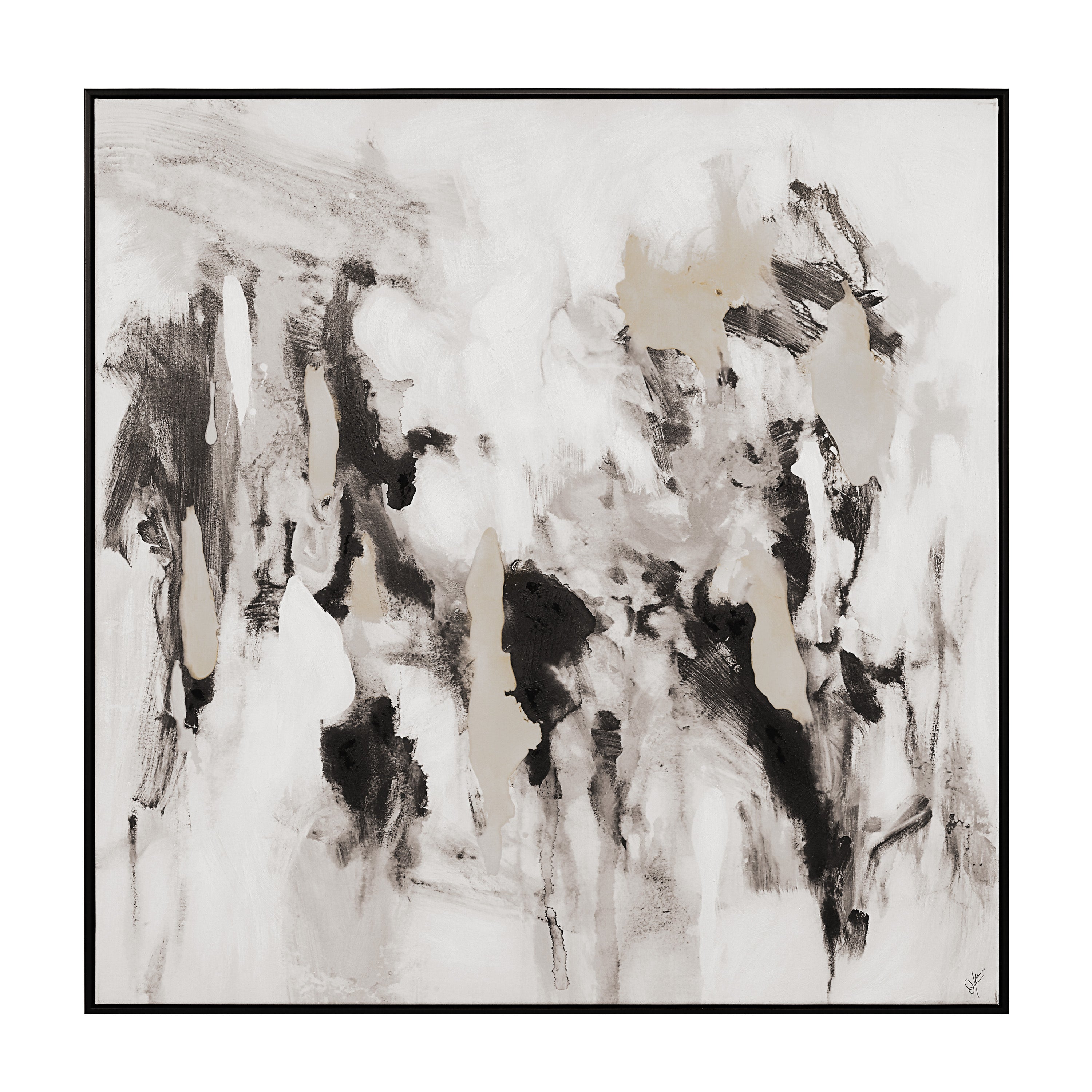 Celba 45" H x 45" W Canvas Art, White - Main Image - OL2201