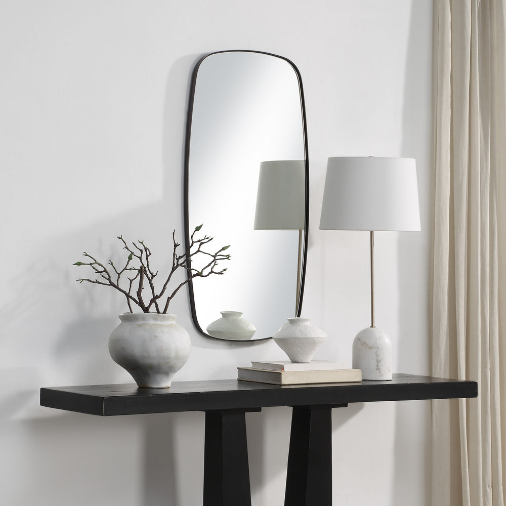Nicoya 40" H x 20" W Wall Mirror, Brown - Lifestyle Image - MT2713