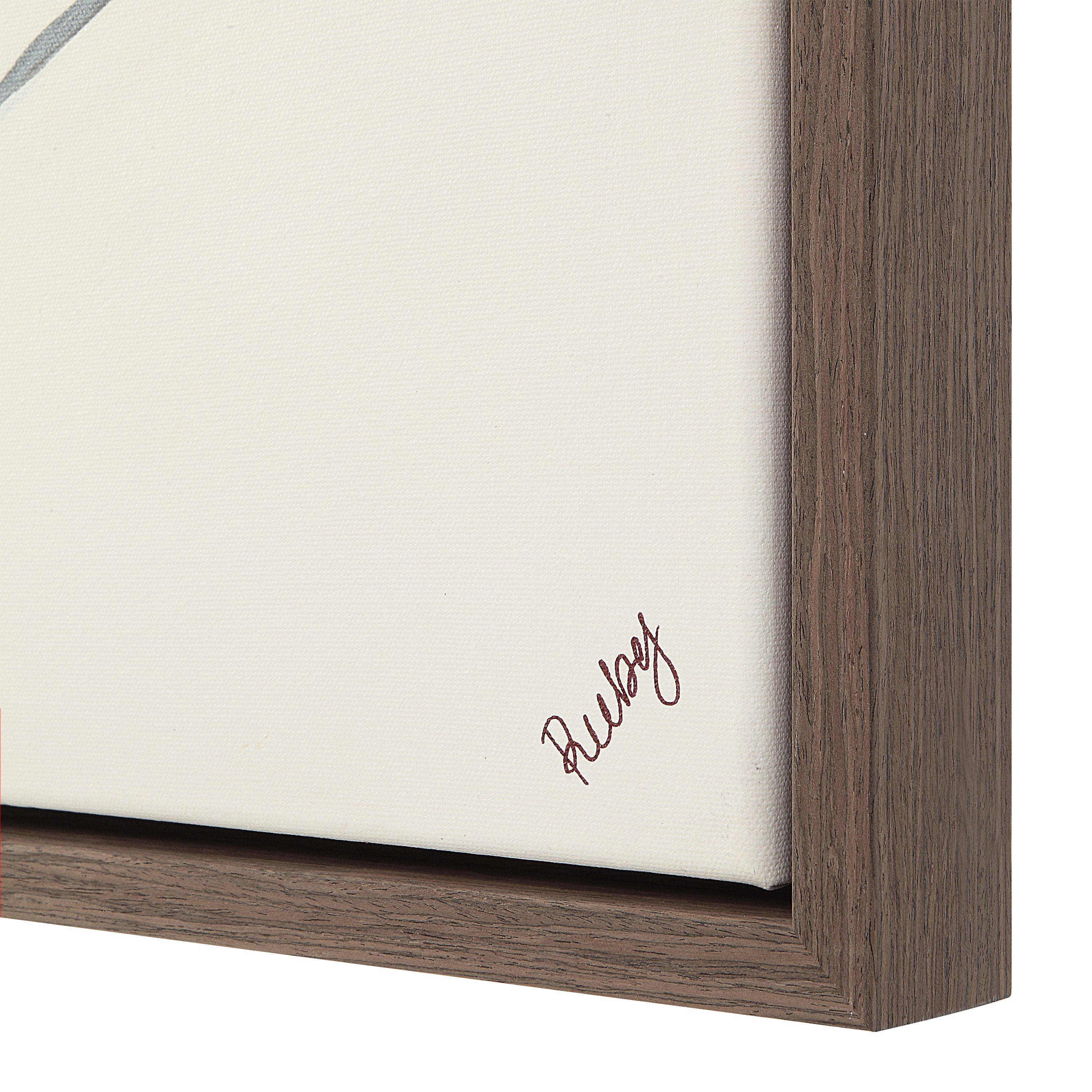 Lacadie 30.1" Wide Canvas Art with Wood Frame, Dark Brown - Additional Image 7 - OL2142