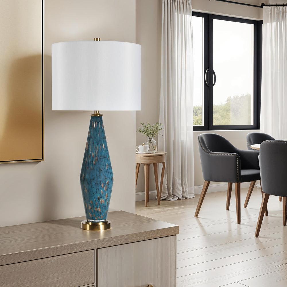 Milo 29.5" Height Table Lamps, Blue - Lifestyle Image - LPT1416EV