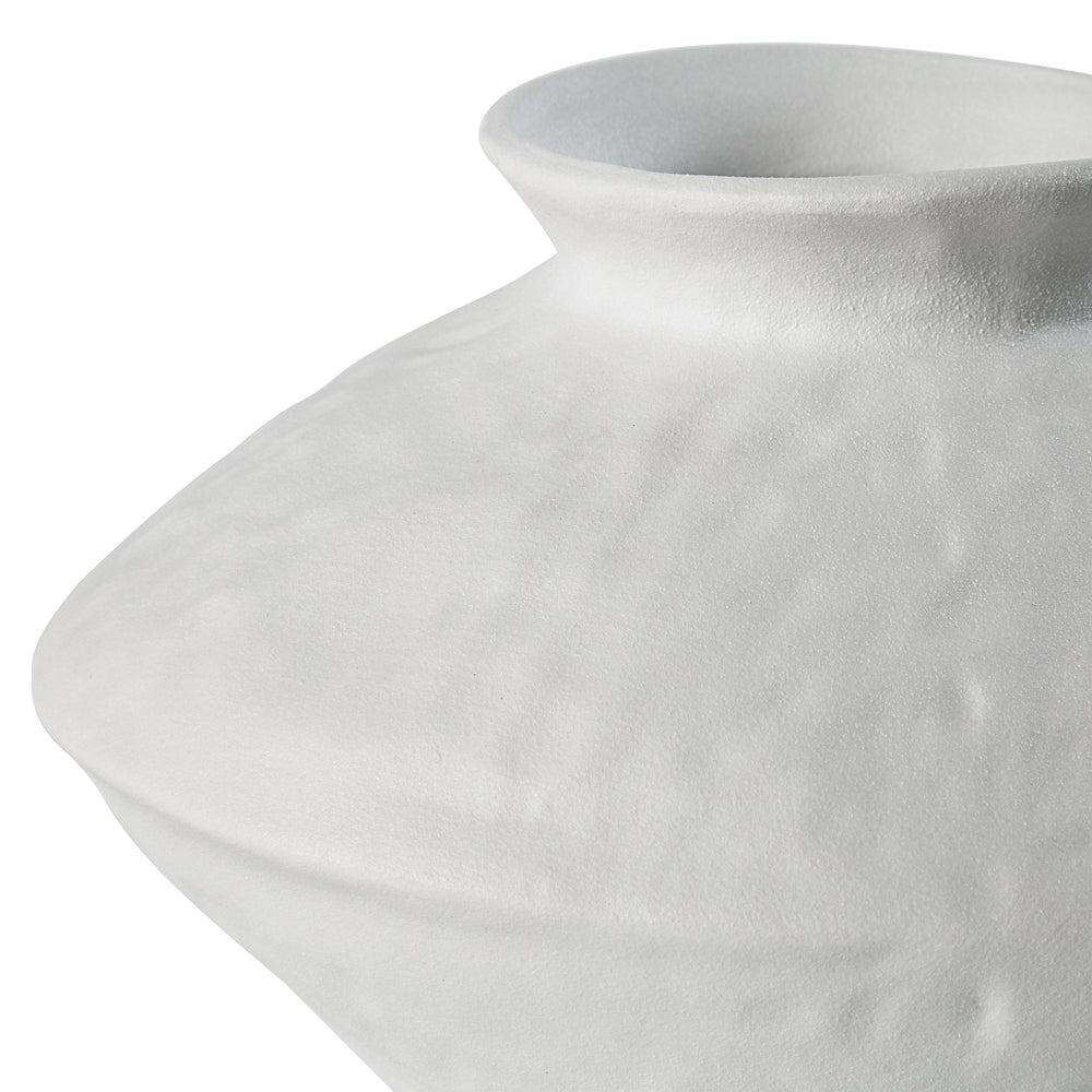 Mills Indoor Porcelain Ceramic Vase, Matte Off-White - Detail Image - VAS260