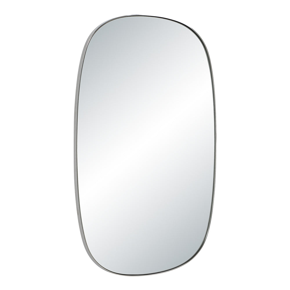 Talco 36" H x 24" W Wall Mirror, Silver - Angle Image - MT2733