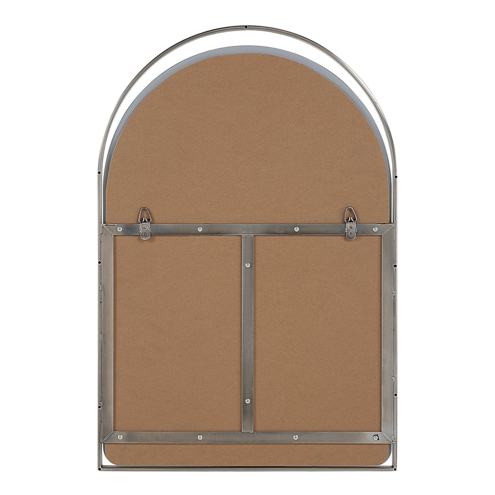 Mentha 30" H x 20" W Wall Mirror, Silver - Backing Image - MT2730