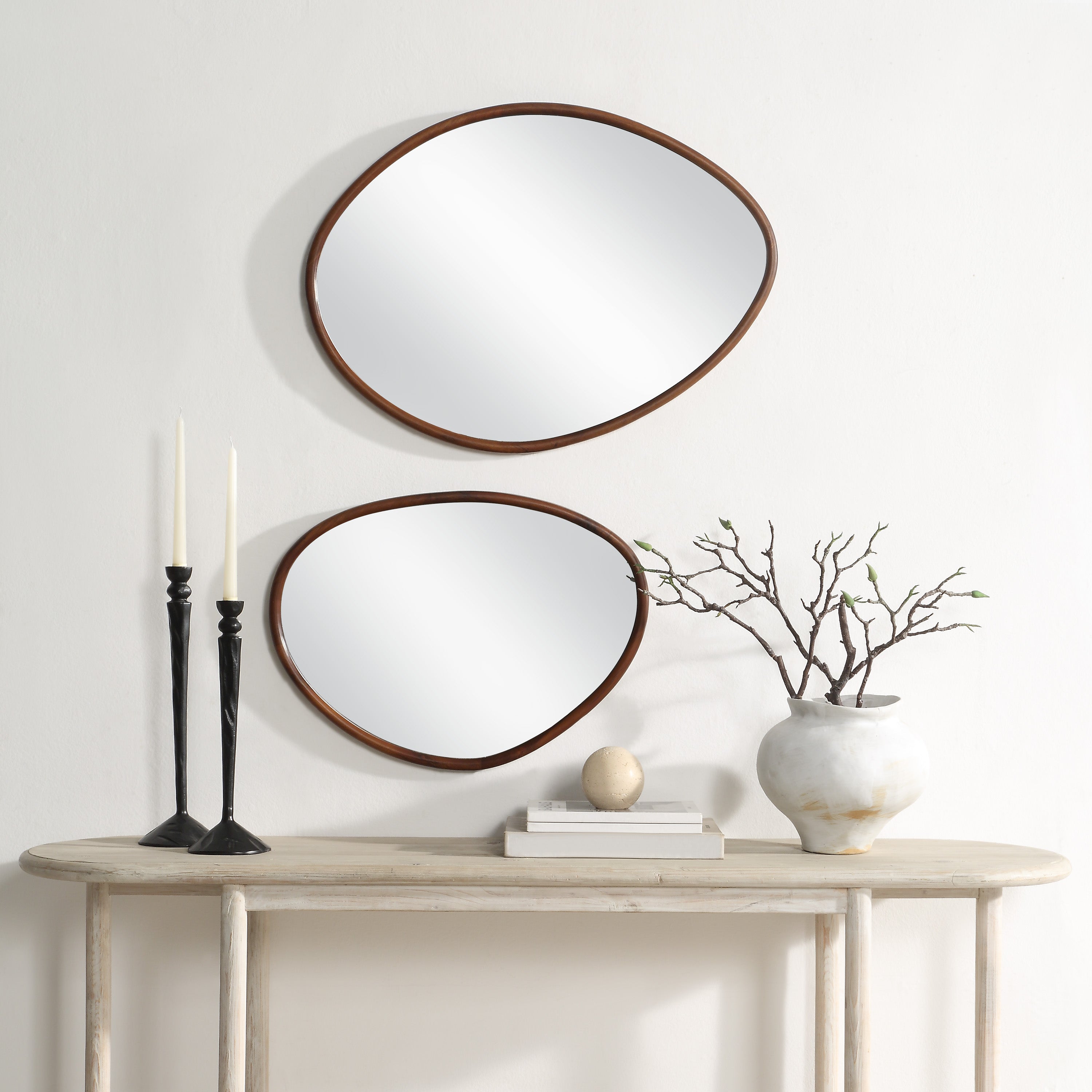 Tivoli Wall Mirror, Brown - Lifestyle Image - MT2701