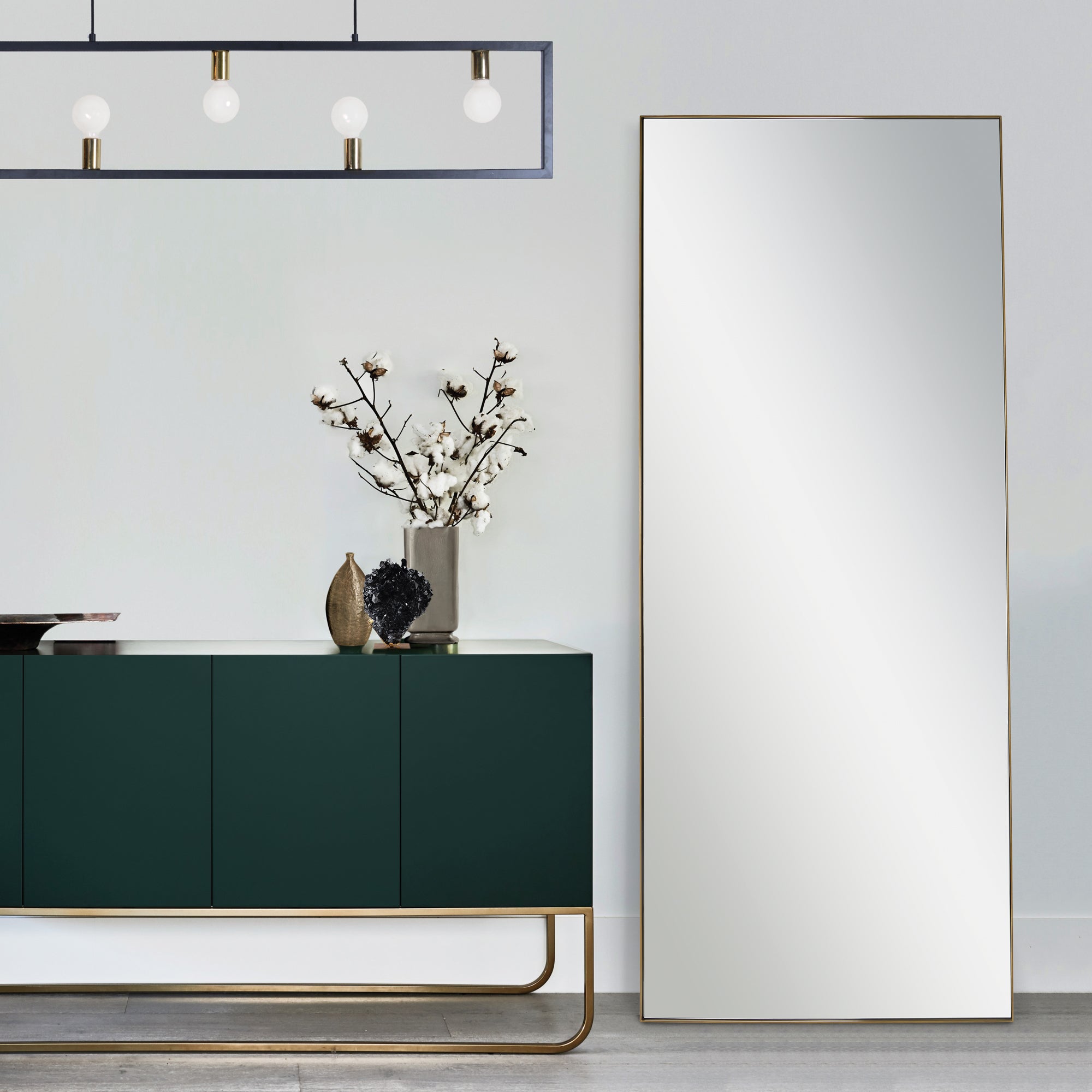Northern 72" Tall Rectangle Wall Mirror, Yellow - Lifestyle Image - MT2358