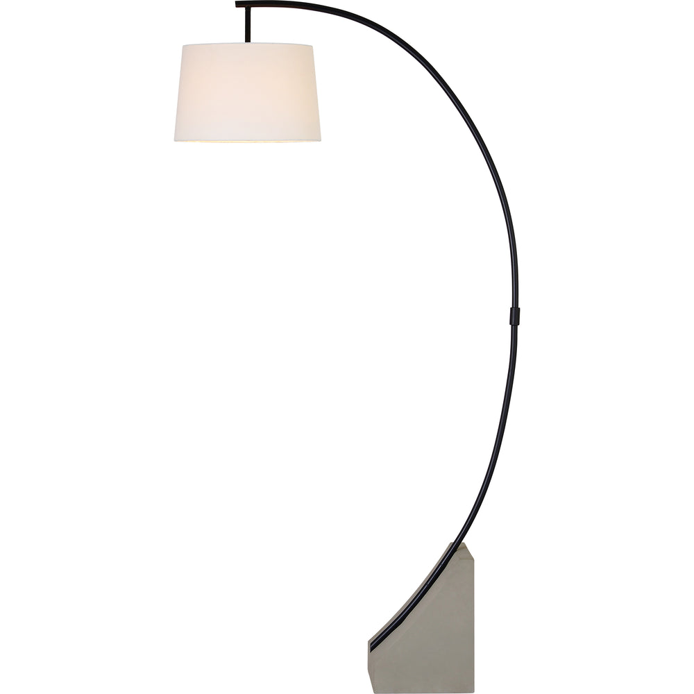 Weymouth 75.5" Length Floor Lamp, Matte Black - Angle Image - LPF3123