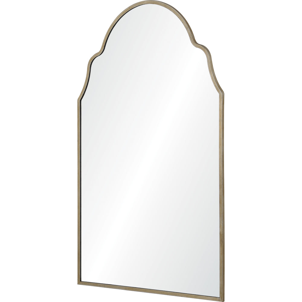 Natasha 42" Tall Irregular Wall Mirror, Grey - Angle Image - MT2364