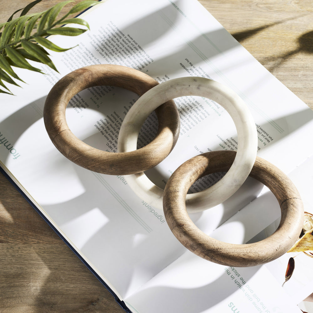Lusine Indoor Mango Wood Decorative Object, Natural - Lifestyle Image - STA768