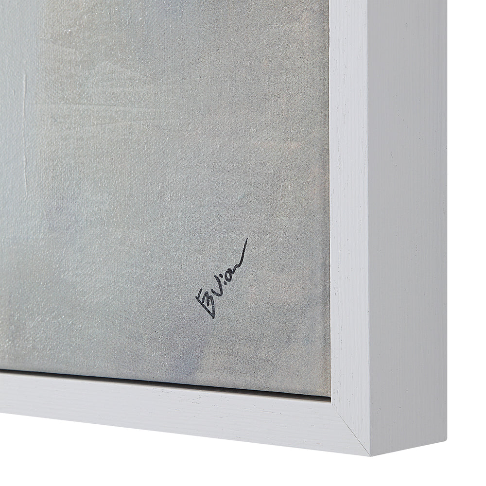 Palazzo 48" Wide Canvas Art with Wood Frame, Painted White - Additional Image 2 - OL2165