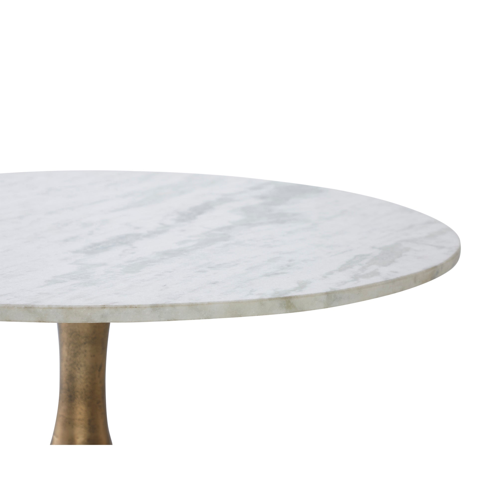 Lovisa Indoor Aluminum Table, Antique Brass - Detail Image - TA456