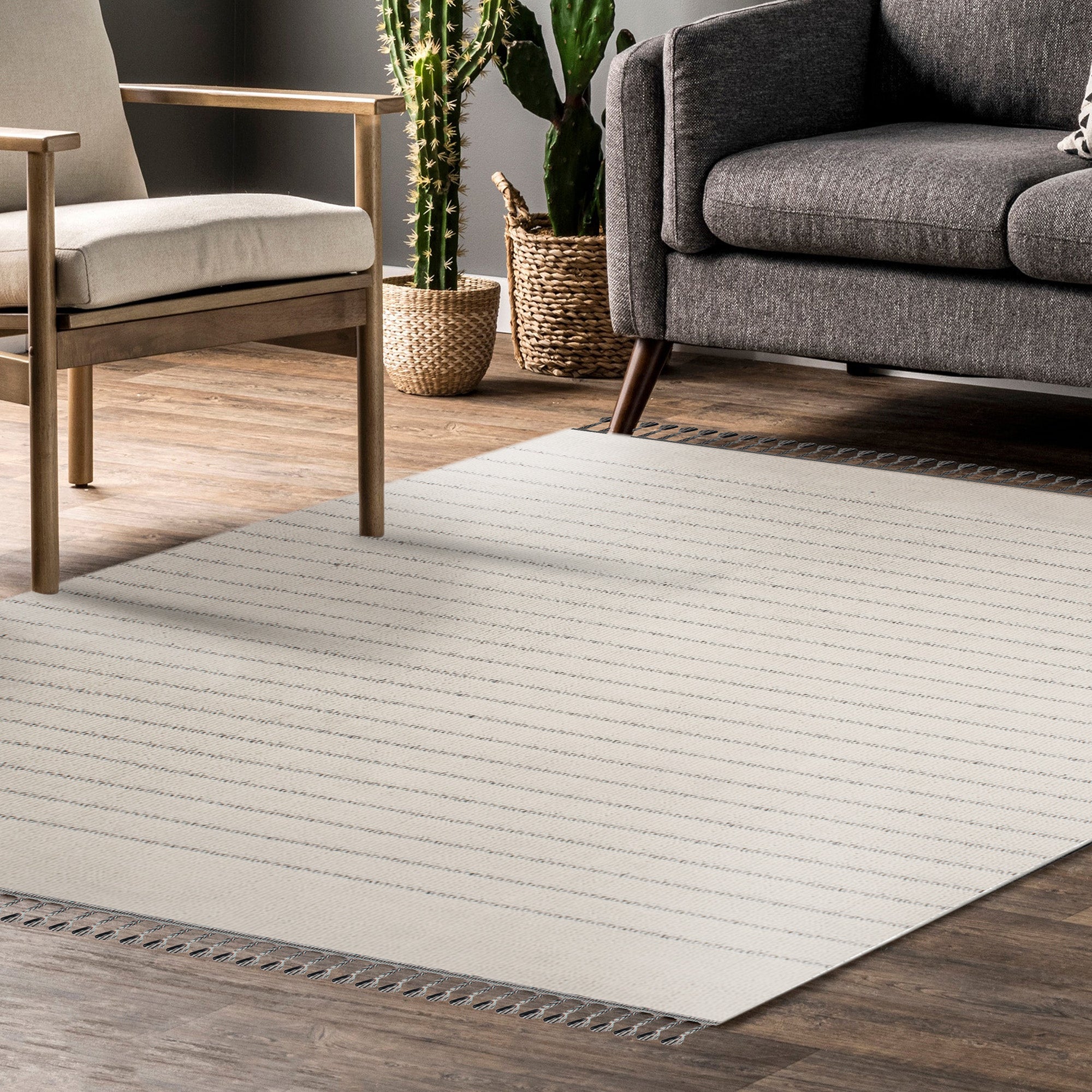 Ambrose 7'10 x 10'2 Power loomed Indoor Rug, Grey - Additional Image 3 - RAMB-10193-810