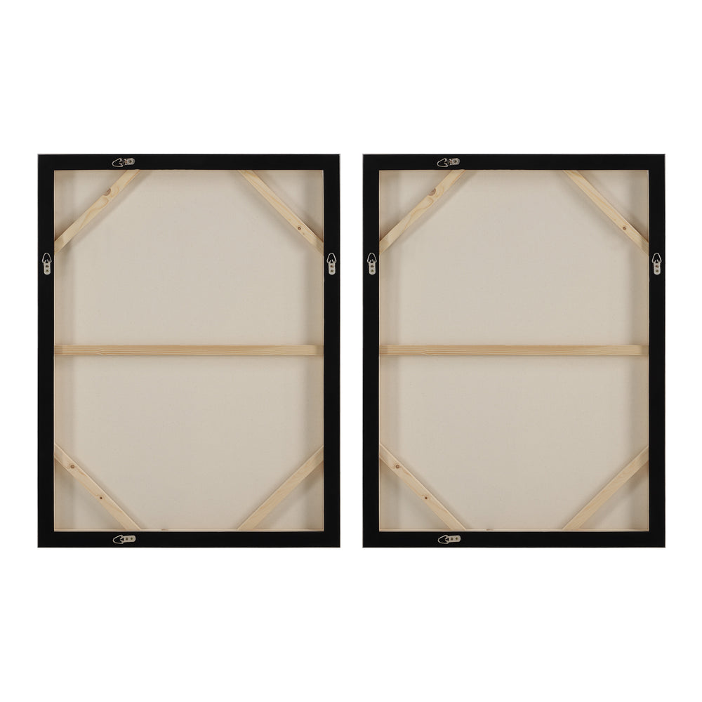 Alcea 40" H x 30" W Canvas Art, (2 Piece Set) - Backing Image - OL2246