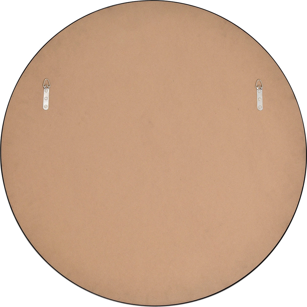 Posadas 36" Tall Round Wall Mirror, Black - Backing Image - MT2527