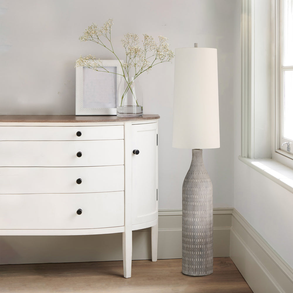 Crimsom 66.5" Height Floor Lamp, Cream - Lifestyle Image - LPF3164