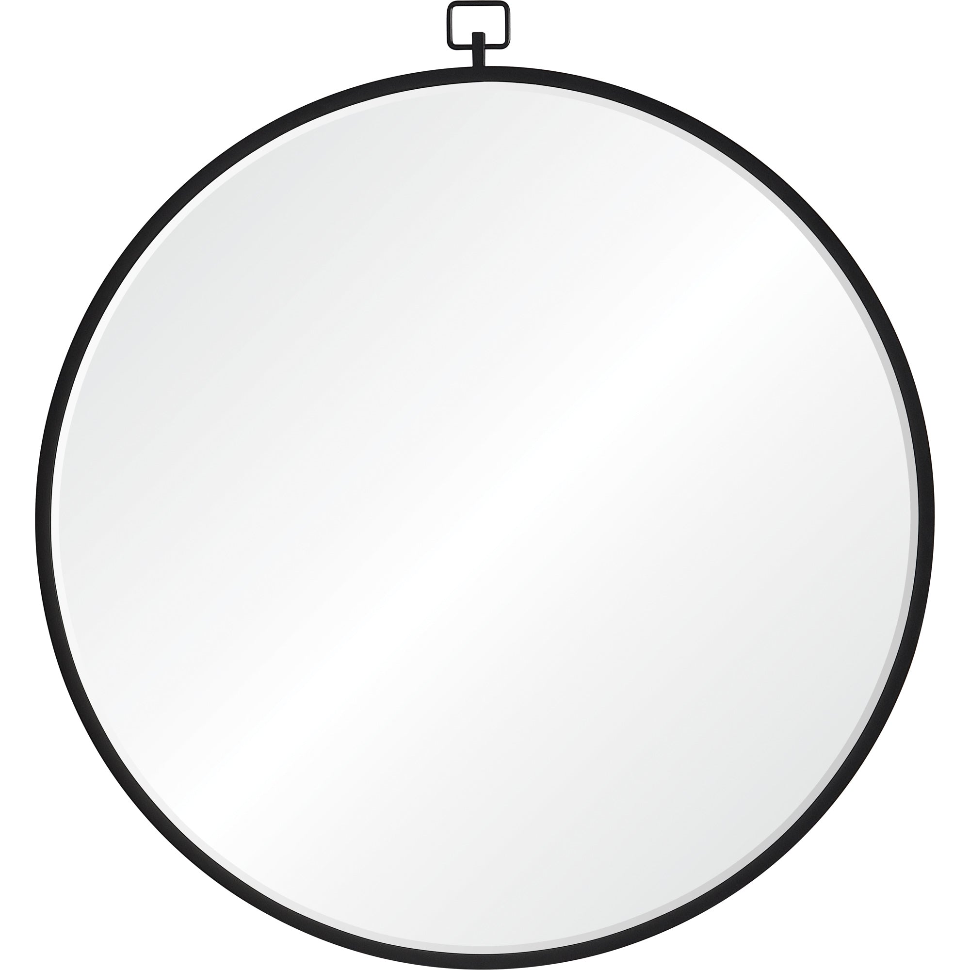 Rayden 38.5" Tall Round Wall Mirror, Black - Main Image - MT2463