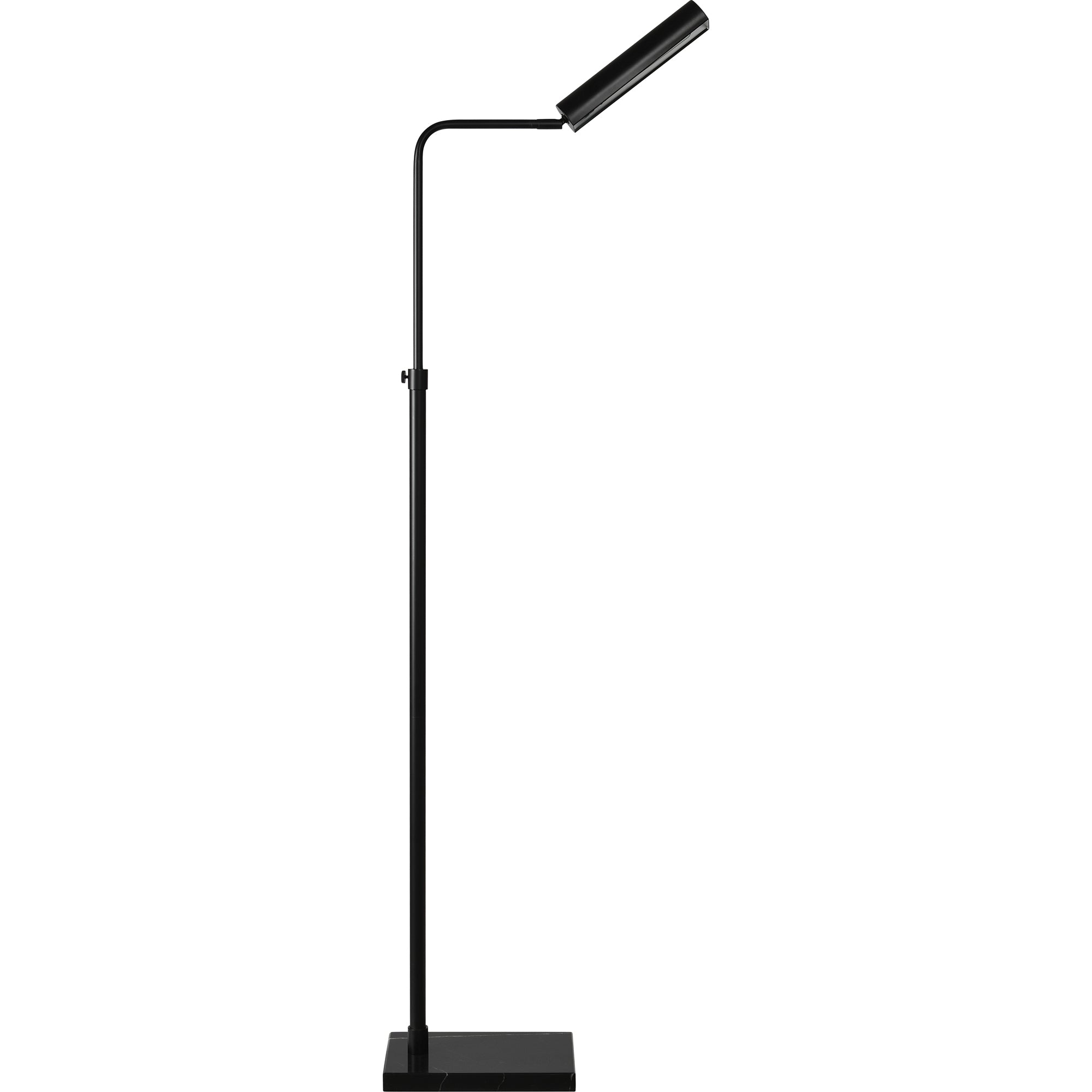 Fadia 60 ADJ." Length Floor Lamp, Matte Black - Angle Image - LPF3138