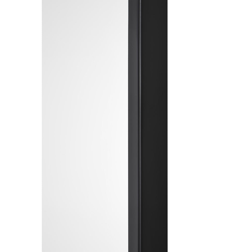 Lamia 50" Tall Arch Wall Mirror, Black - Additional Image 2 - MT2525
