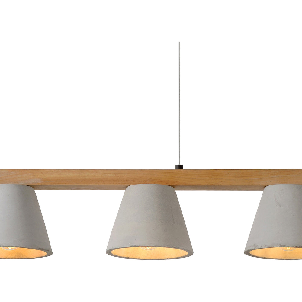 Zain 6" Length Ceiling Fixture, Grey - Detail Image - LPC4330