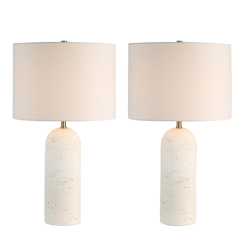 Dorato 24.75" Height Table Lamp, White - Detail Image - LPT1291-SET2