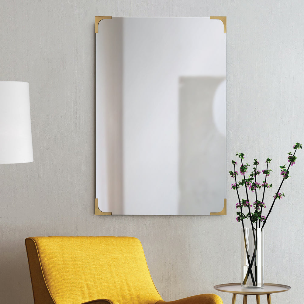 Eros 36" Tall Rectangle Wall Mirror - Lifestyle Image - MT2418