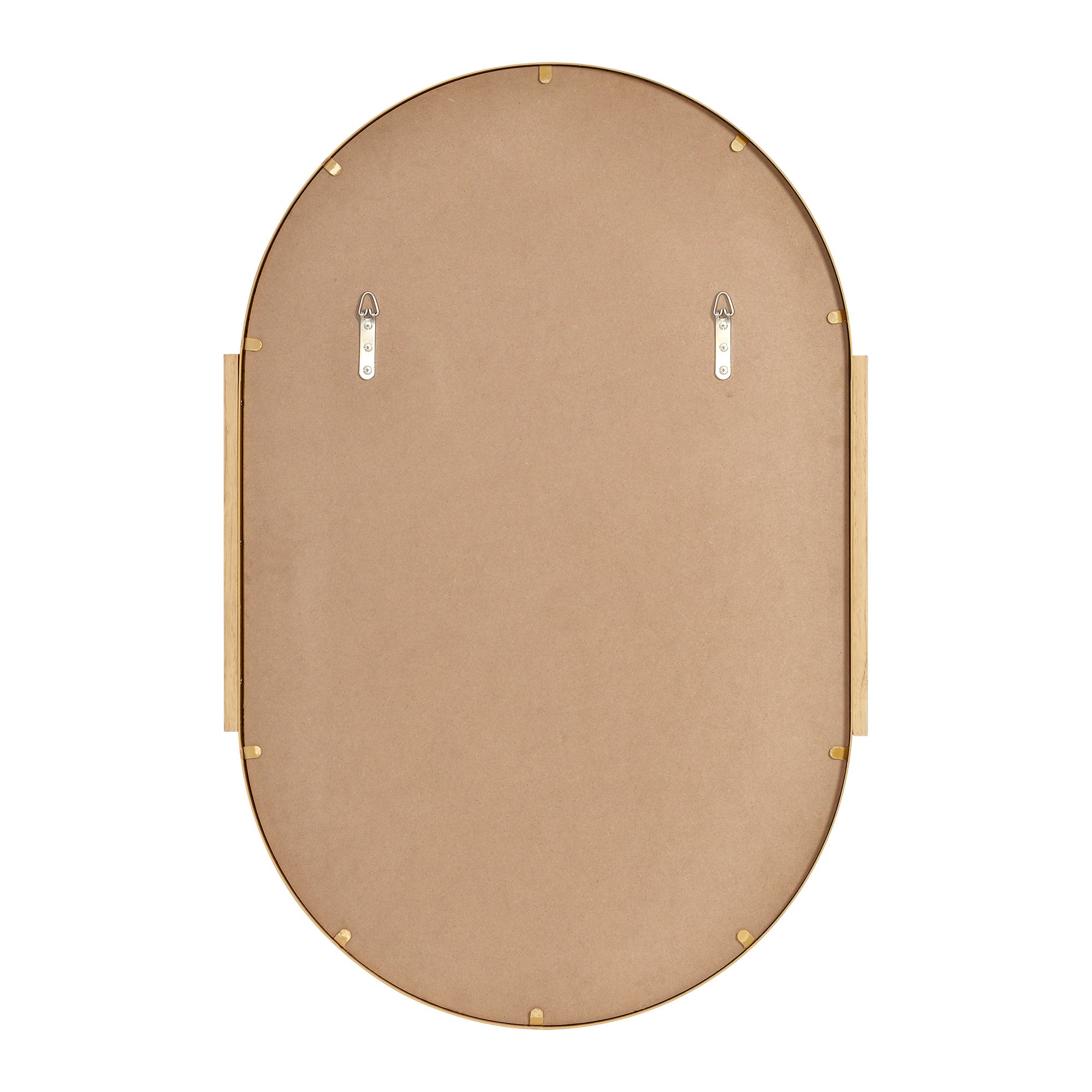 Kerianne 41" Tall Oval Wall Mirror, Yellow - Backing Image - MT2556