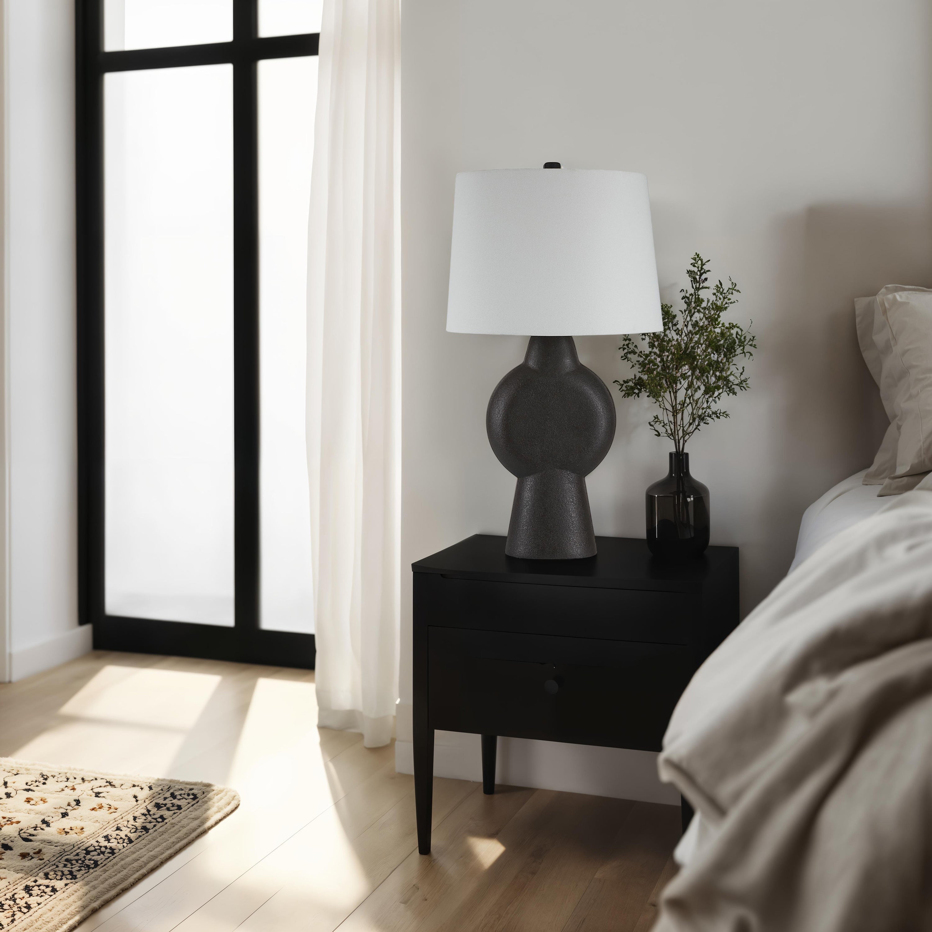Fierra 30.0" Height Table Lamps, Stone Black - Lifestyle Image - LPT1382EV