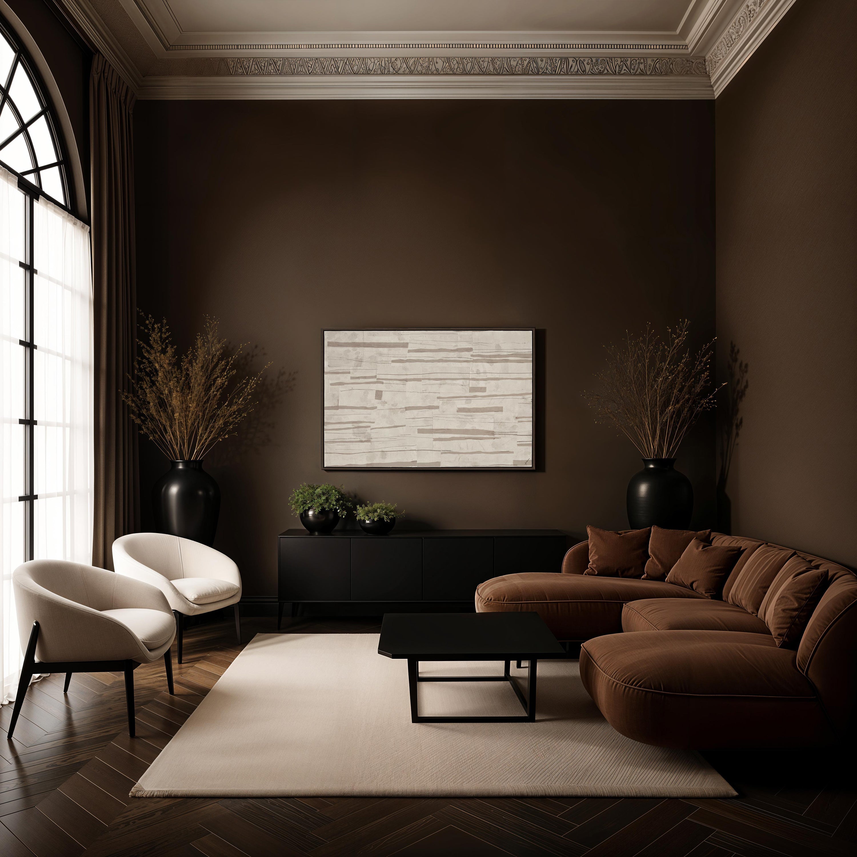 Sediment 40" H x 60" W Canvas Art - Lifestyle Image - OL2248