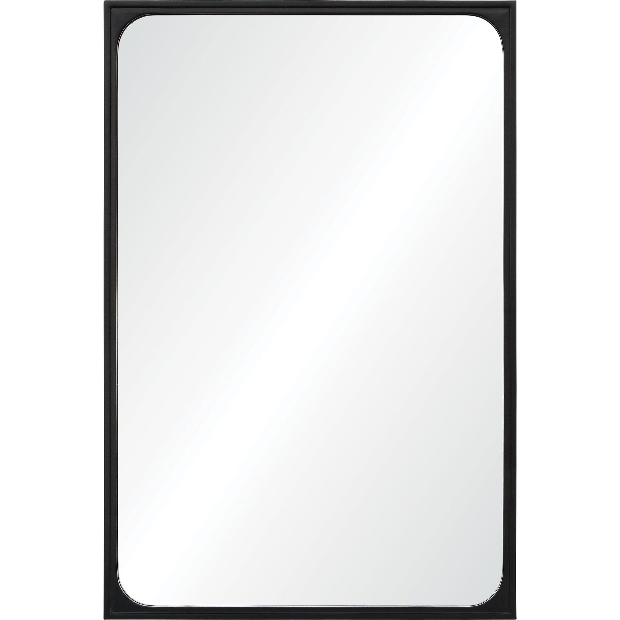 Sorella 36" Tall Rectangle Wall Mirror, Black - Main Image - MT2151