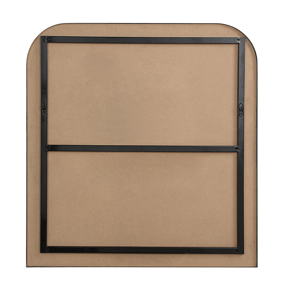 Salma 40" H x 38" W Wall Mirror, Grey - Backing Image - MT2720