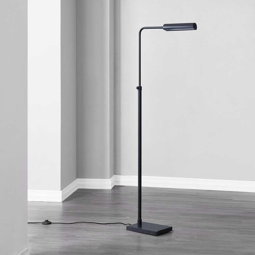 Fadia 60 ADJ." Length Floor Lamp, Matte Black - Lifestyle Image - LPF3138