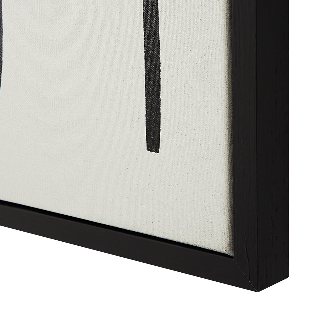 Moreau 24" Wide Canvas Art with Wood Frame, Painted Black - Additional Image 5 - OL2149