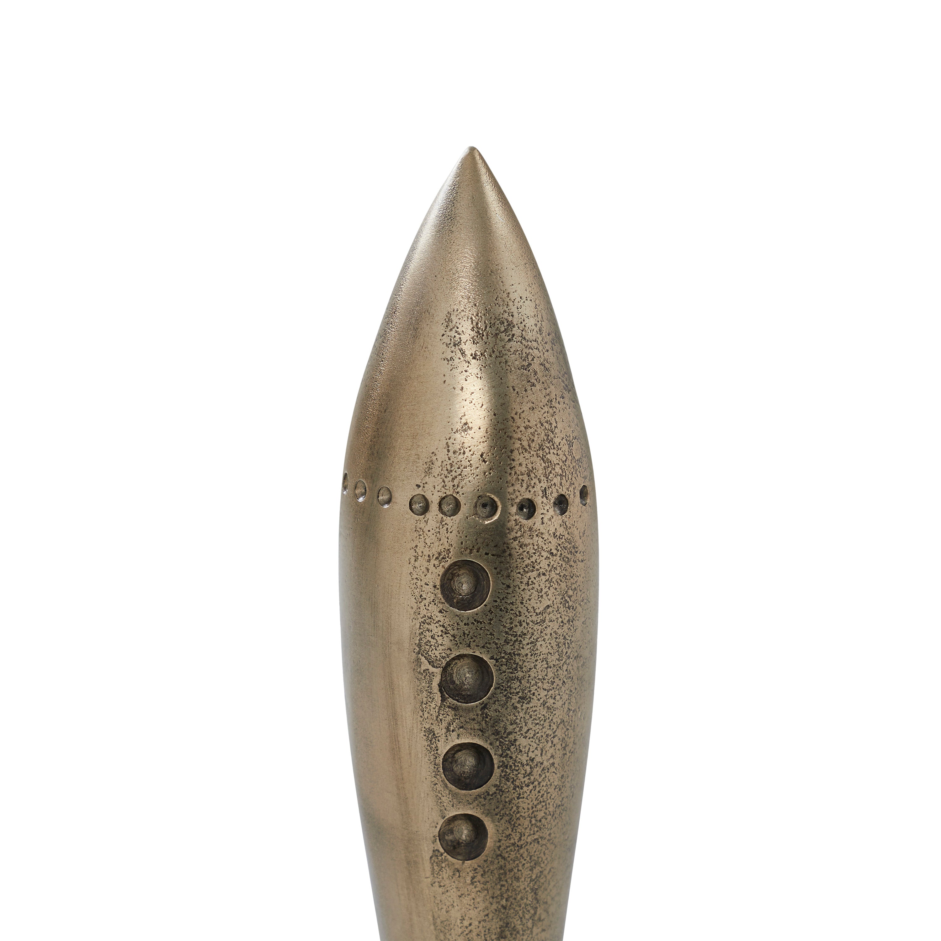 Brooks Indoor Cast Aluminum Statue, Antique Brass - Detail Image - STA789