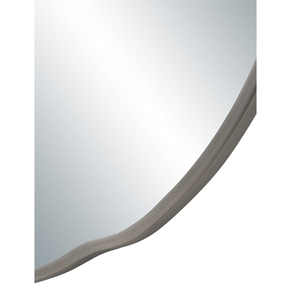Cerro 30" H x 30" W Wall Mirror, Silver - Detail Image - MT2735