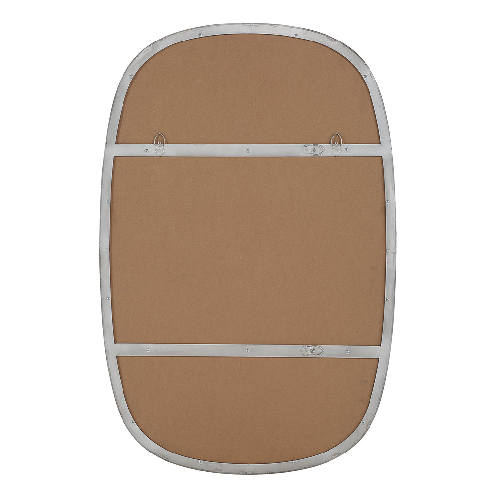 Talco 36" H x 24" W Wall Mirror, Silver - Backing Image - MT2733