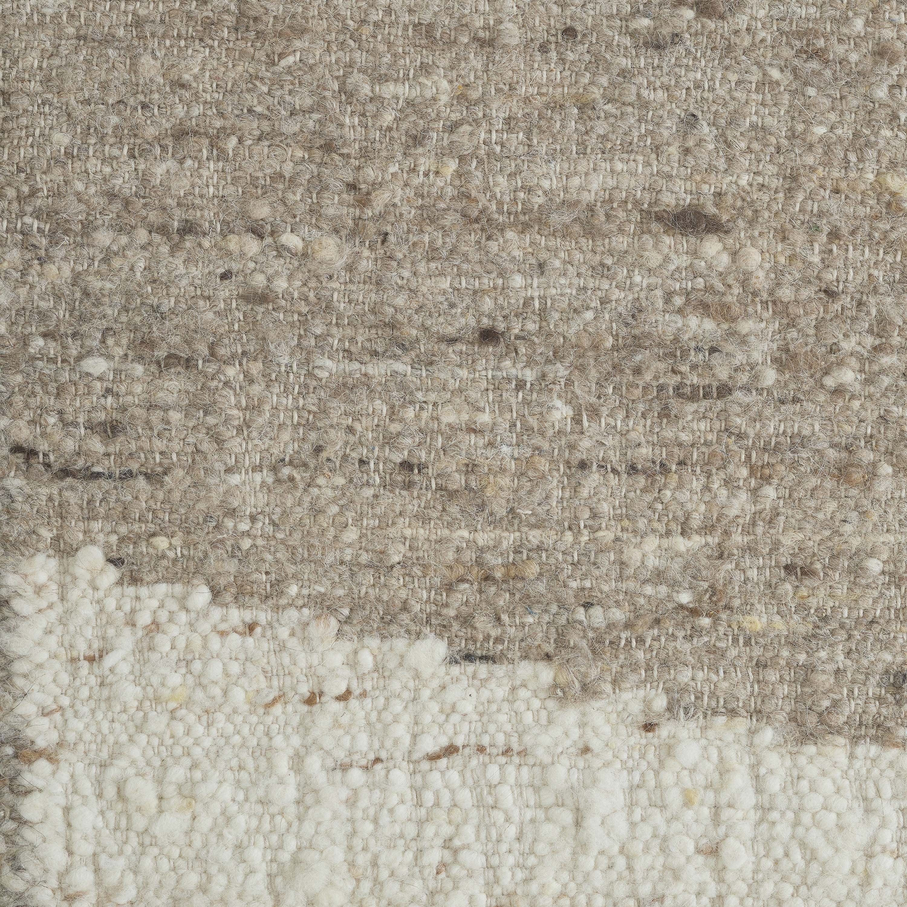 Grace 7'10" x 10'2"" ft Handwoven Indoor Rug, Ivory/ Stone - Detail Image - RGRA-21161-810