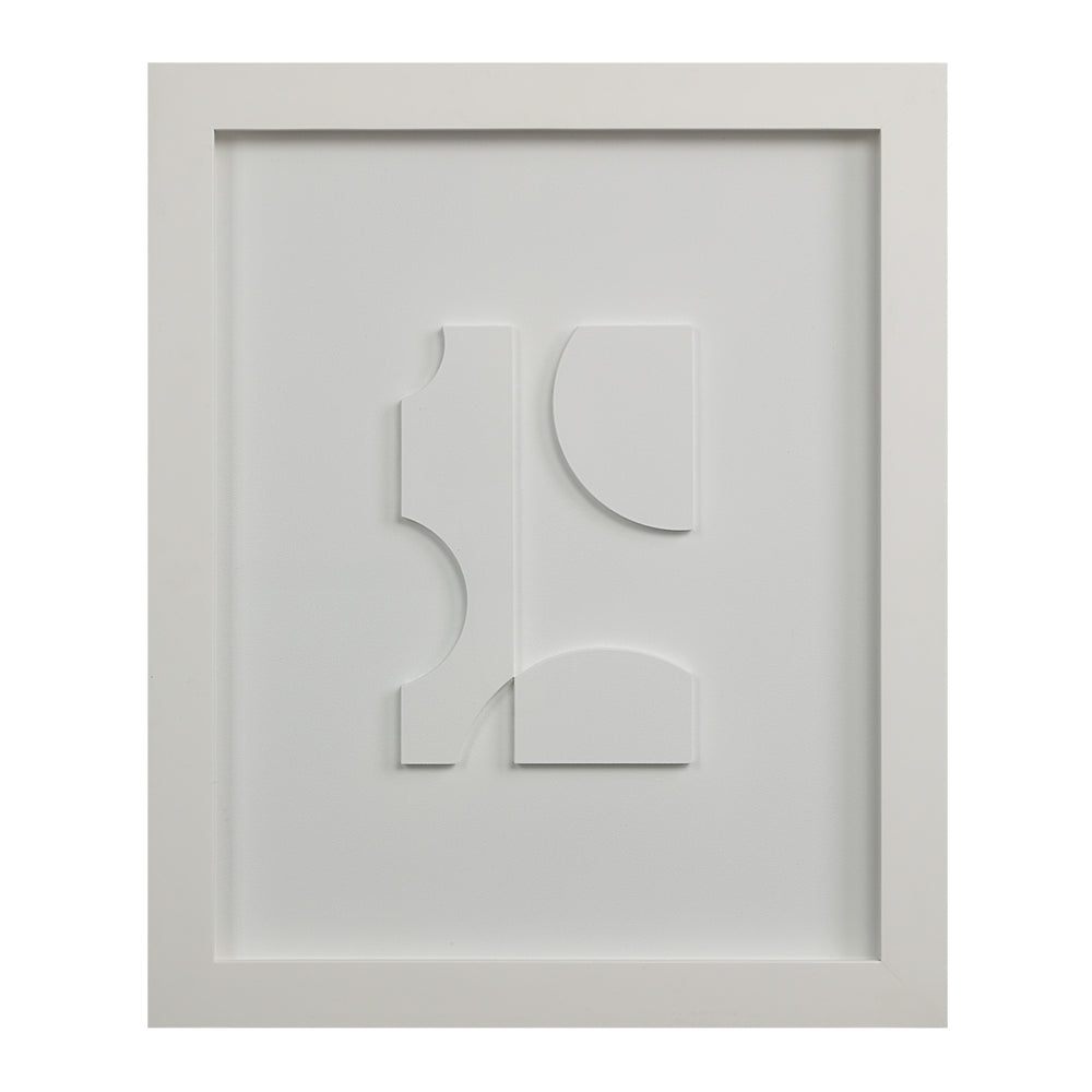 Ispra 19" Wide Wall Decor, Matte White - Additional Image 8 - W6760