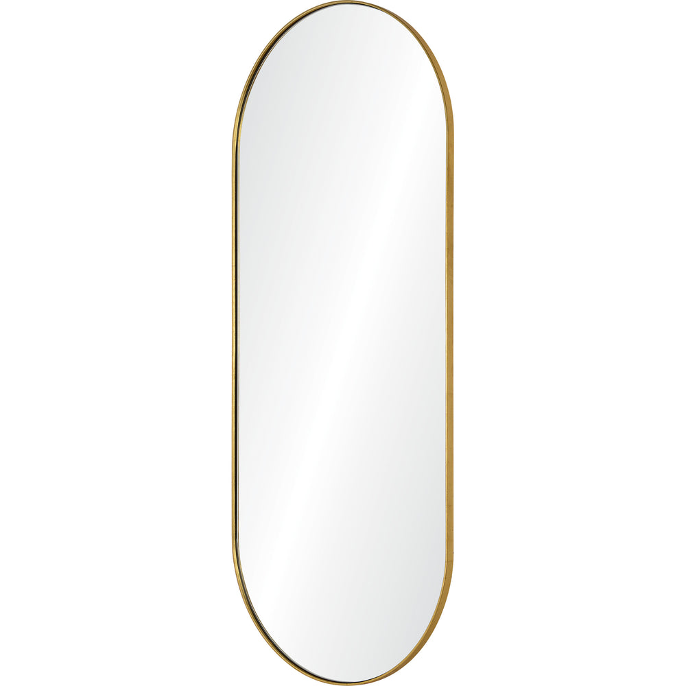 Marius 60" Tall Oval Full Length Mirror, Yellow - Angle Image - MT2366