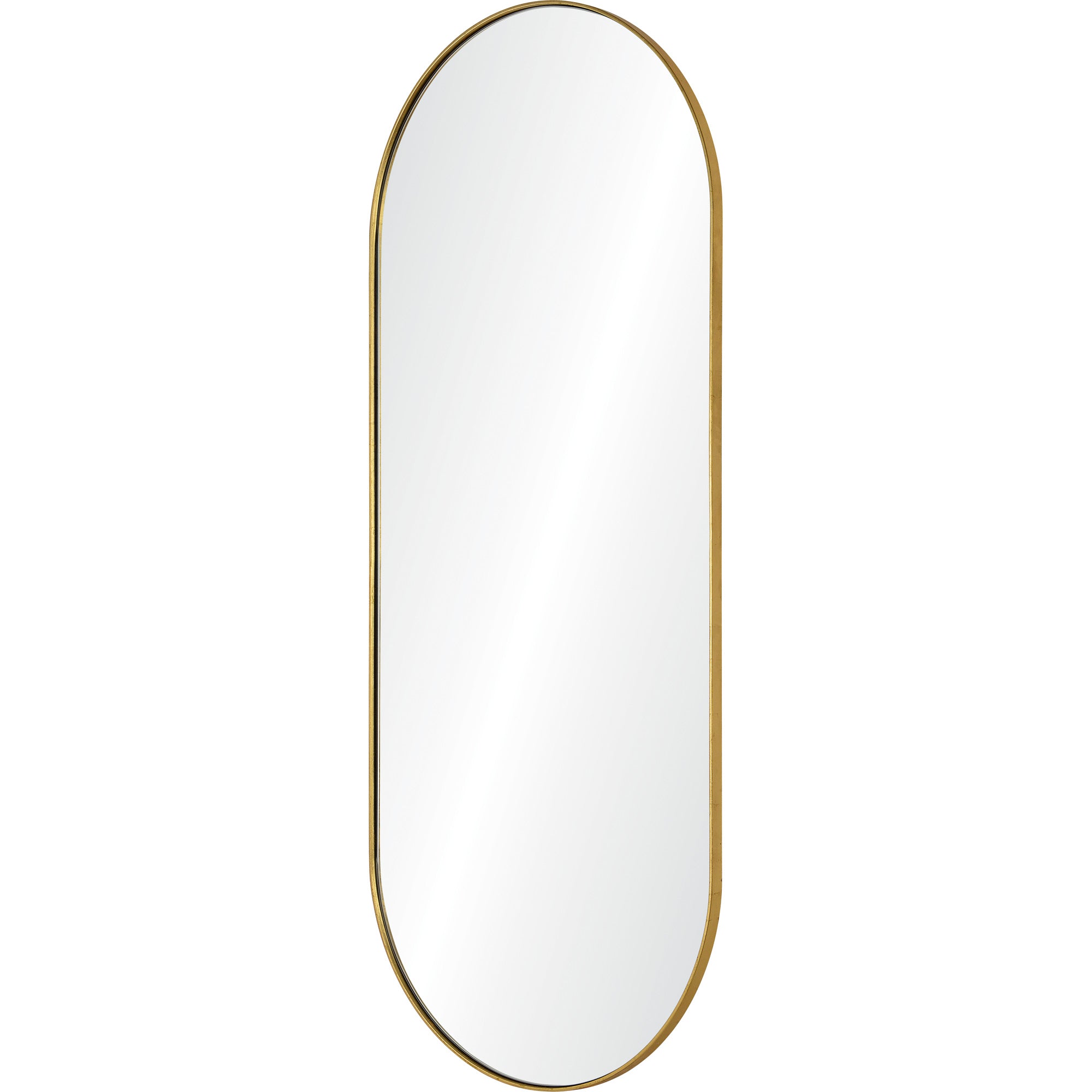 Marius 60" Tall Oval Full Length Mirror, Yellow - Angle Image - MT2366