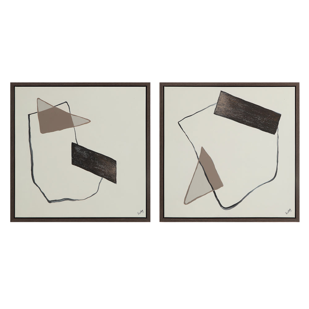 Lacadie 30.1" Wide Canvas Art with Wood Frame, Dark Brown - Main Image - OL2142